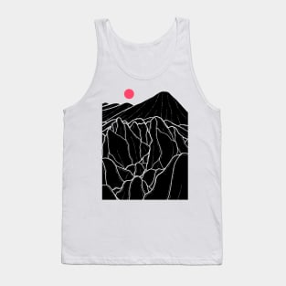 As a small pink moon rises Tank Top